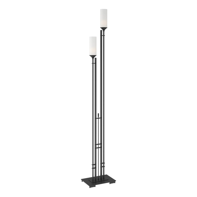 Hubbardton Forge 248416-SKT-10-GG0073 Two Light Floor Lamp, Black
