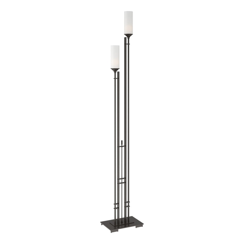 Hubbardton Forge 248416-SKT-14-GG0073 Two Light Floor Lamp, Oil Rubbed Bronze