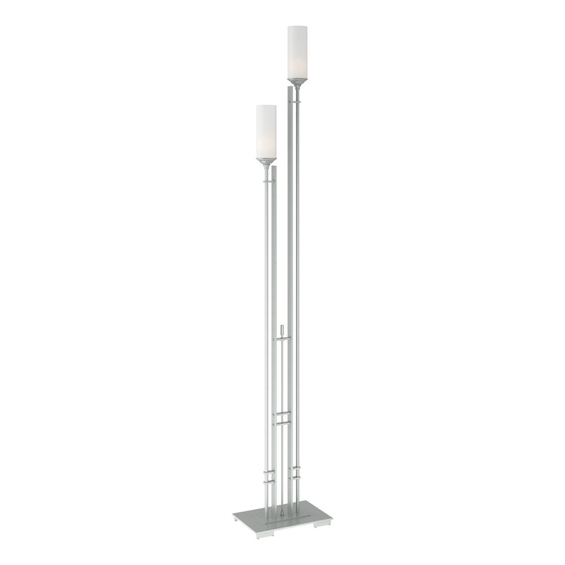 Hubbardton Forge 248416-SKT-82-GG0073 Two Light Floor Lamp, Vintage Platinum