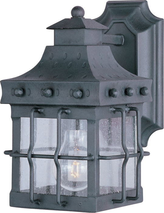 Maxim 30081CDCF One Light Outdoor Wall Lantern, Country Forge