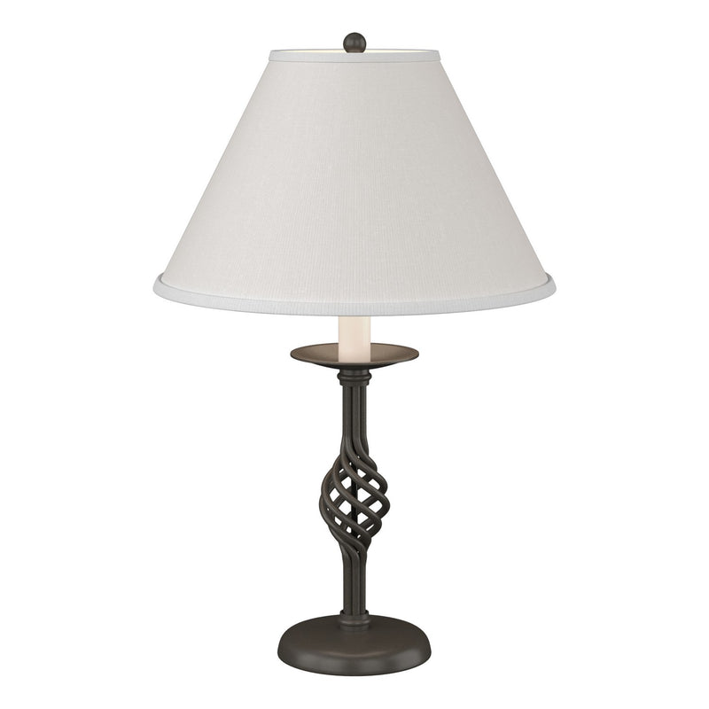 Hubbardton Forge 265001-SKT-07-SF1555 One Light Table Lamp, Dark Smoke
