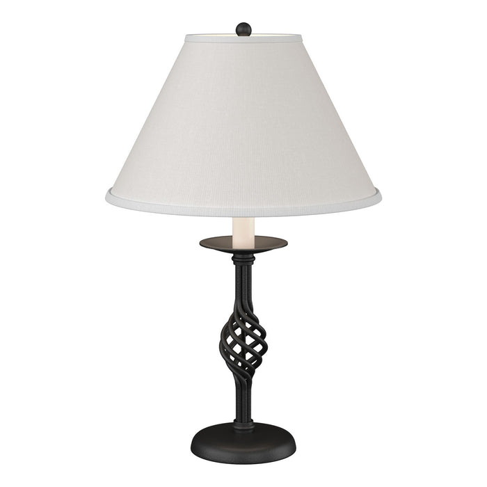 Hubbardton Forge 265001-SKT-10-SF1555 One Light Table Lamp, Black