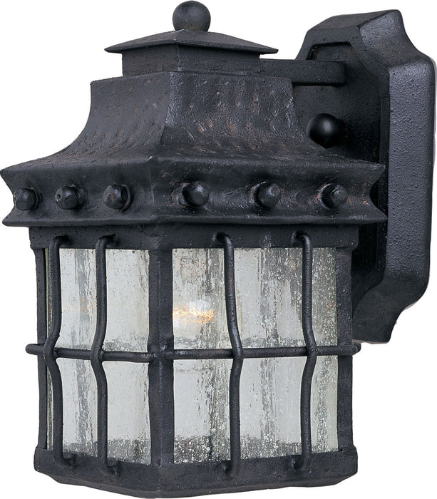 Maxim 30081CDCF One Light Outdoor Wall Lantern, Country Forge