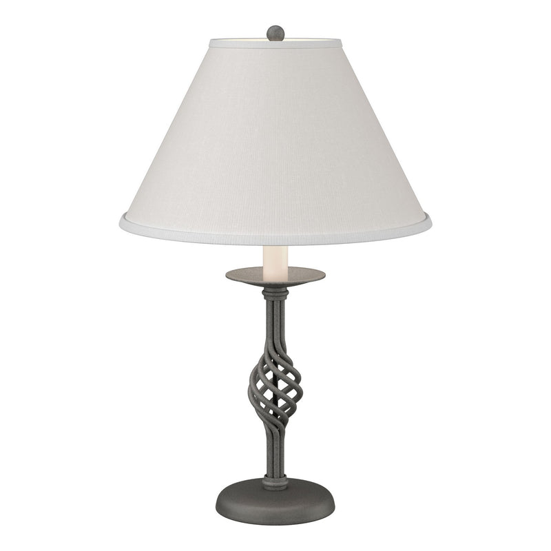 Hubbardton Forge 265001-SKT-20-SF1555 One Light Table Lamp, Natural Iron