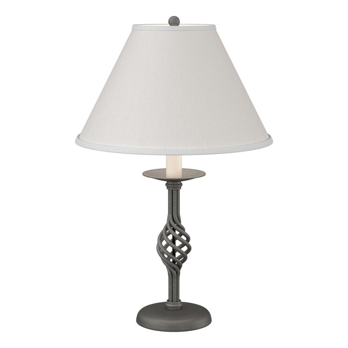 Hubbardton Forge 265001-SKT-20-SF1555 One Light Table Lamp, Natural Iron