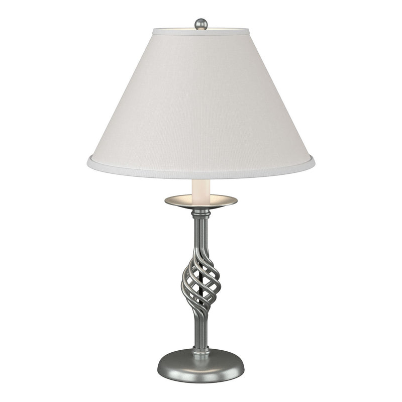 Hubbardton Forge 265001-SKT-82-SF1555 One Light Table Lamp, Vintage Platinum