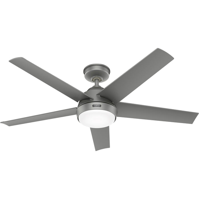 Hunter 52612 52" Ceiling Fan, Matte Silver