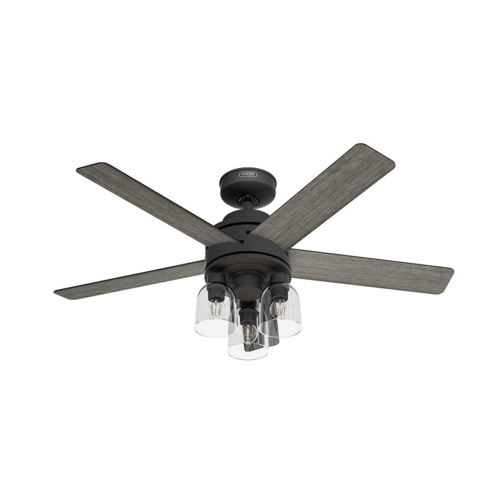 Hunter 52650 52" Ceiling Fan, Matte Black