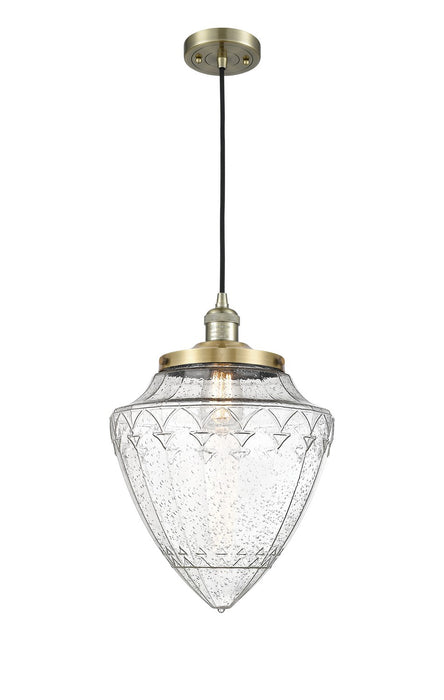 Innovations 201C-AB-G664-12 One Light Mini Pendant, Antique Brass