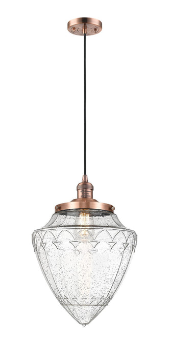 Innovations 201C-AC-G664-12 One Light Mini Pendant, Antique Copper