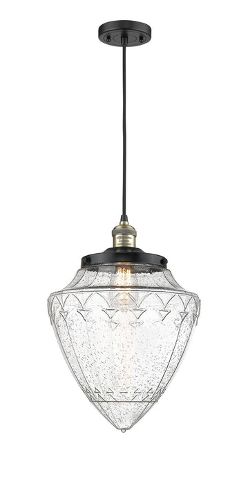 Innovations 201C-BAB-G664-12 One Light Mini Pendant, Black Antique Brass