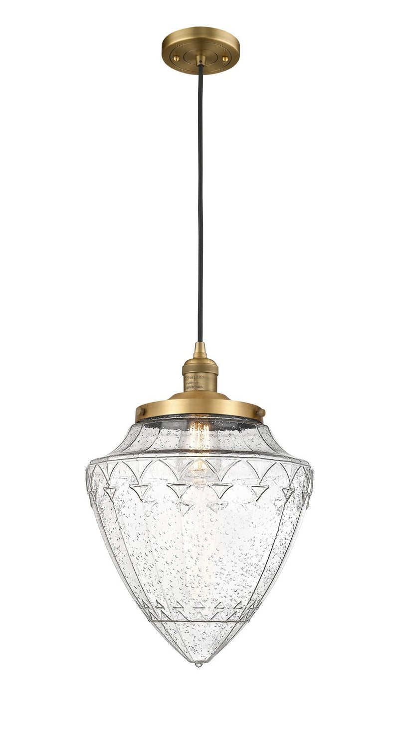 Innovations 201C-BB-G664-12 One Light Mini Pendant, Brushed Brass