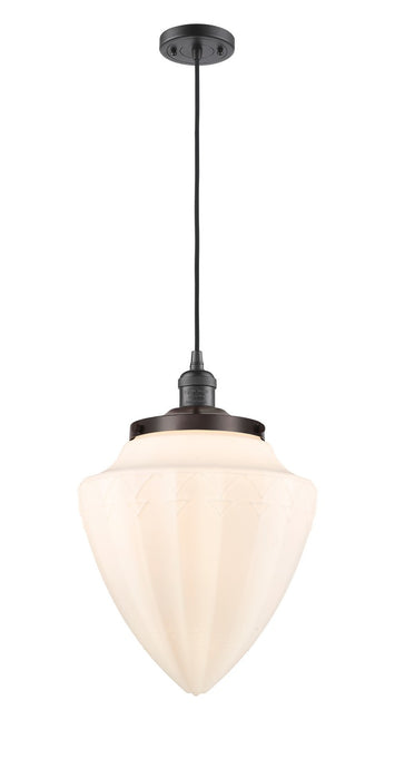 Innovations 201C-OB-G661-12 One Light Mini Pendant, Oil Rubbed Bronze