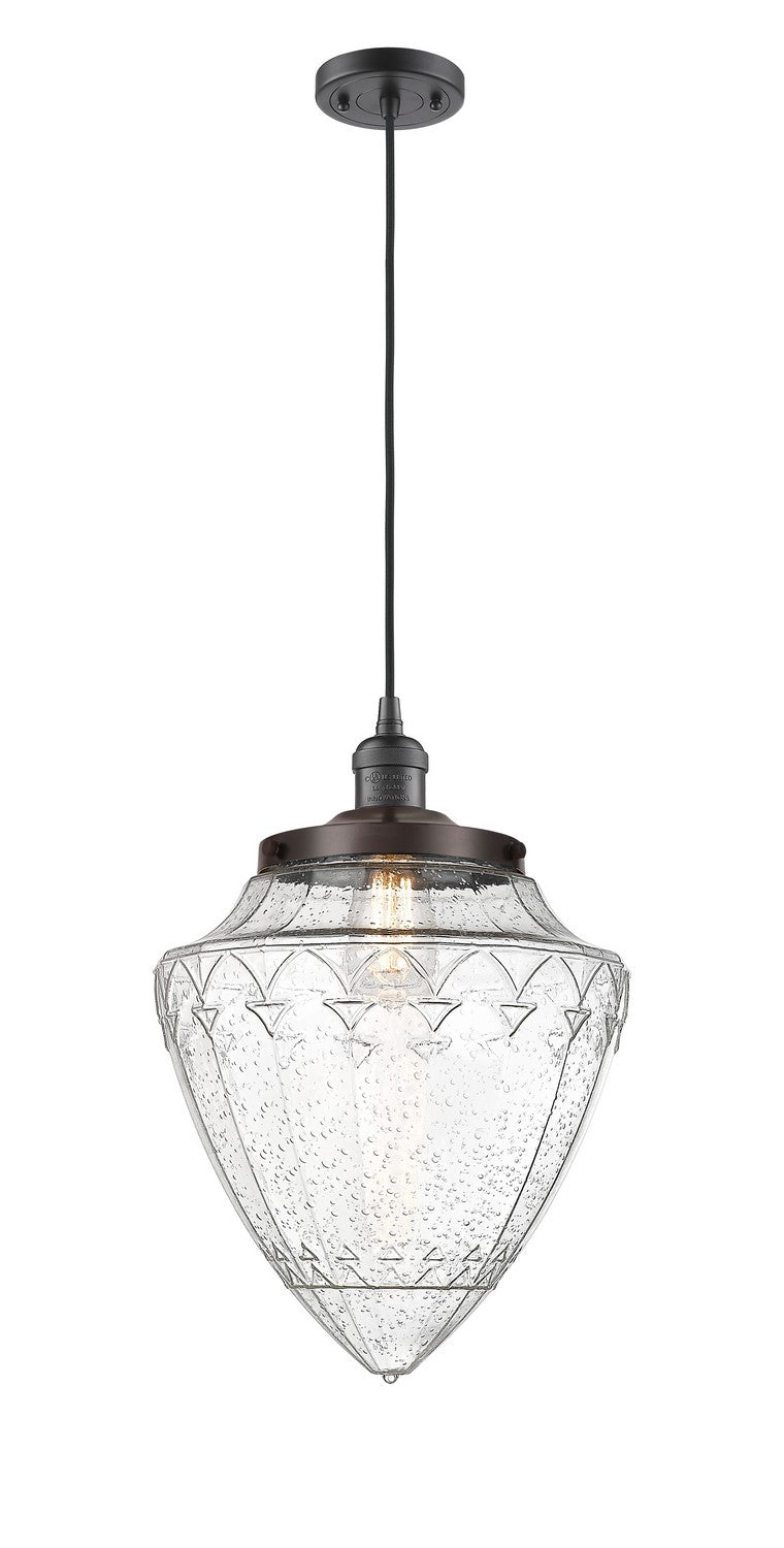 Innovations 201C-OB-G664-12 One Light Mini Pendant, Oil Rubbed Bronze