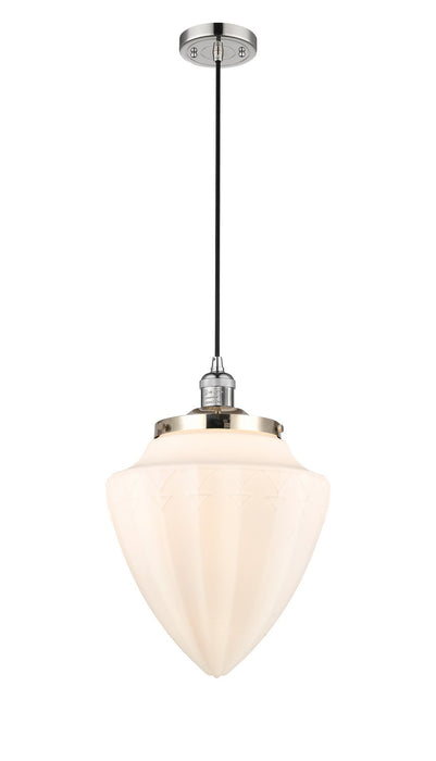 Innovations 201C-PN-G661-12 One Light Mini Pendant, Polished Nickel