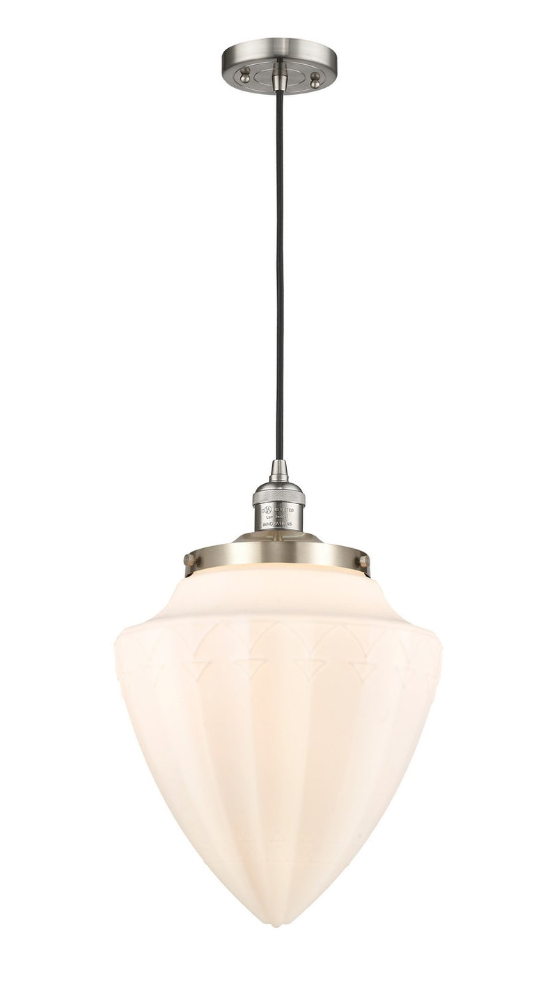 Innovations 201C-SN-G661-12 One Light Mini Pendant, Brushed Satin Nickel