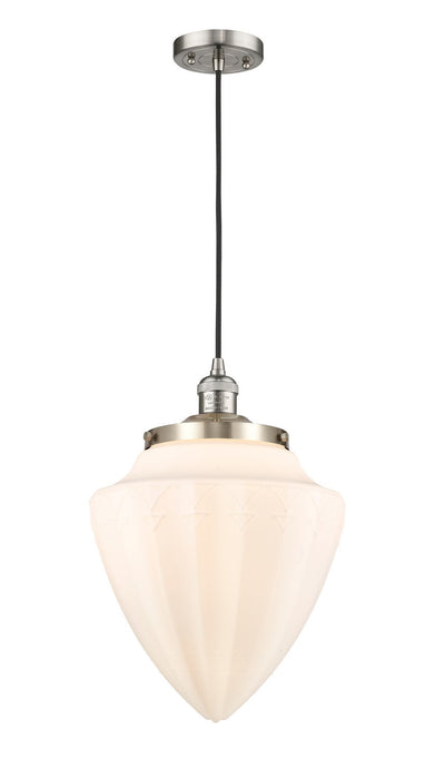 Innovations 201C-SN-G661-12 One Light Mini Pendant, Brushed Satin Nickel