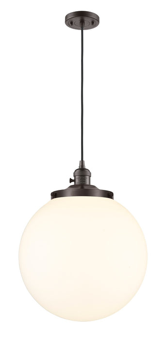 Innovations 201CSW-OB-G201-14 One Light Mini Pendant, Oil Rubbed Bronze