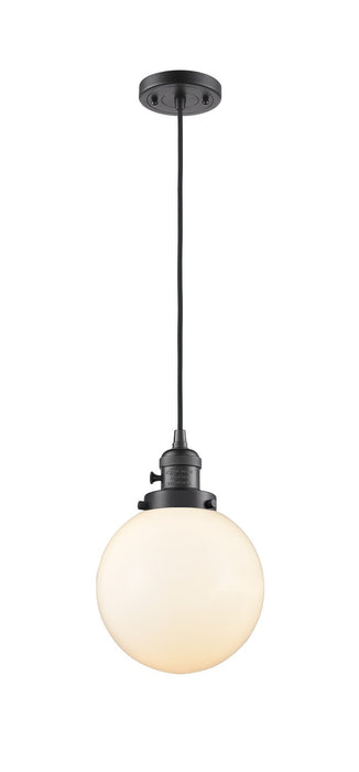 Innovations 201CSW-OB-G201-8 One Light Mini Pendant, Oil Rubbed Bronze