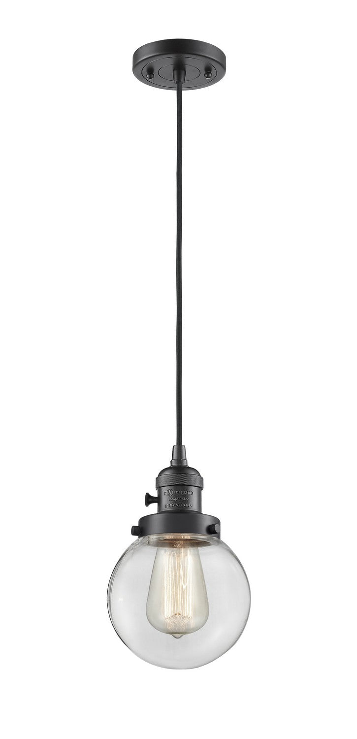 Innovations 201CSW-OB-G202-6 One Light Mini Pendant, Oil Rubbed Bronze