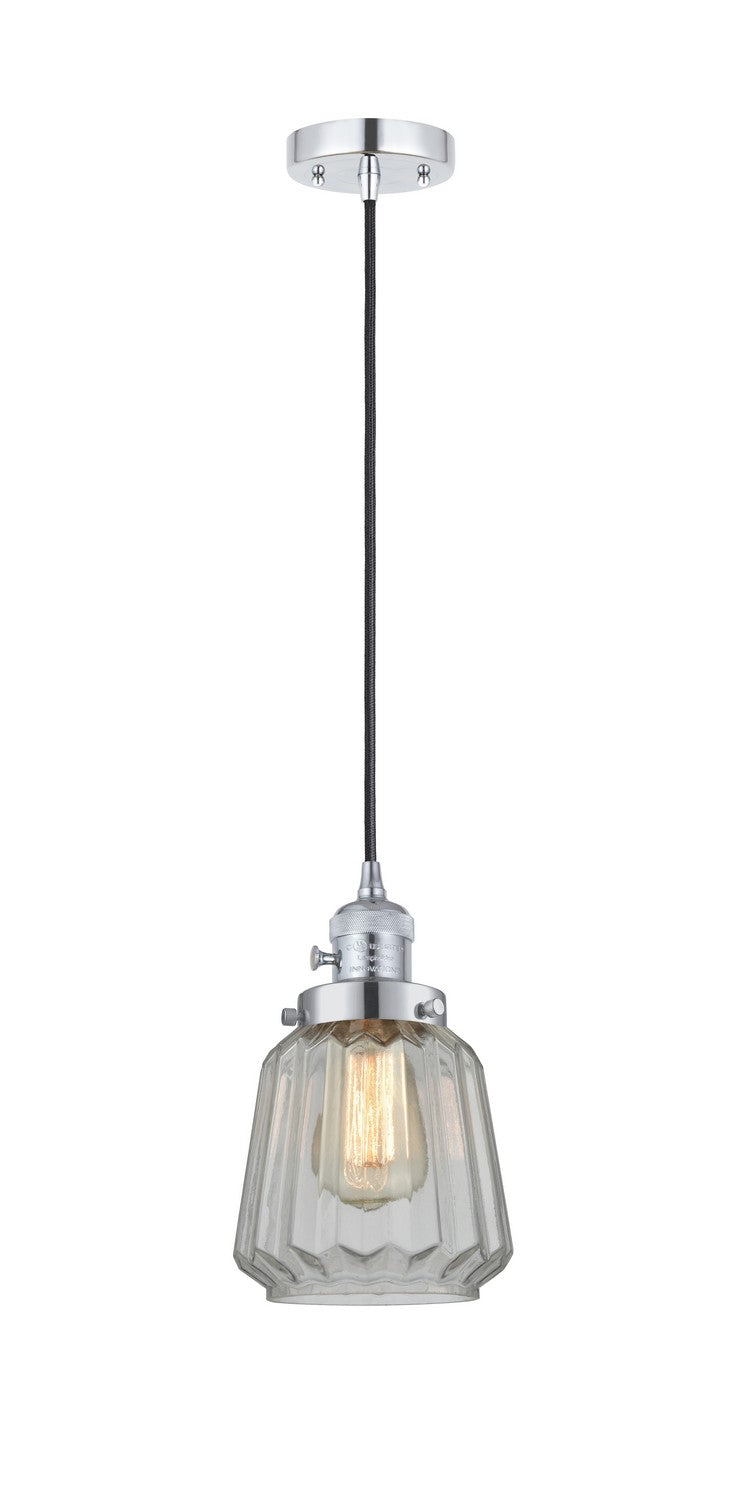 Innovations 201CSW-PC-G142 One Light Mini Pendant, Polished Chrome