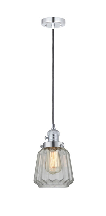 Innovations 201CSW-PC-G142 One Light Mini Pendant, Polished Chrome