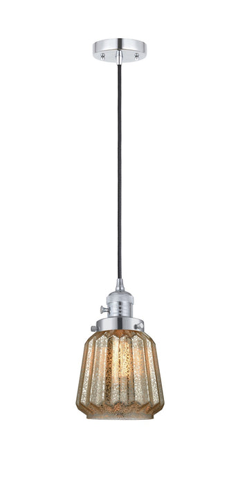 Innovations 201CSW-PC-G146 One Light Mini Pendant, Polished Chrome