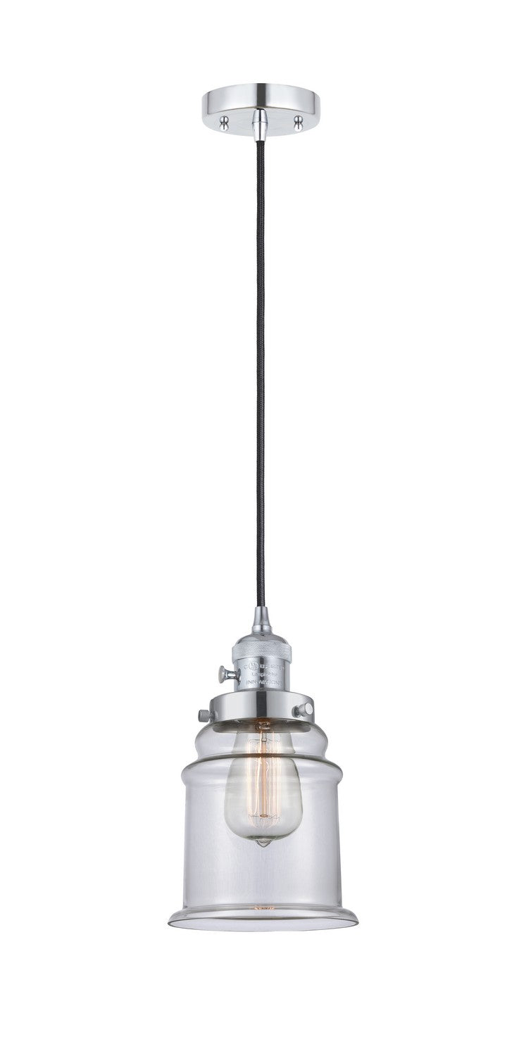 Innovations 201CSW-PC-G182 One Light Mini Pendant, Polished Chrome