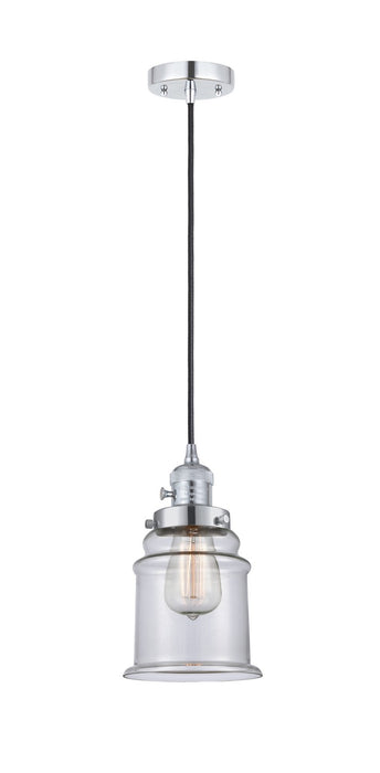 Innovations 201CSW-PC-G182 One Light Mini Pendant, Polished Chrome