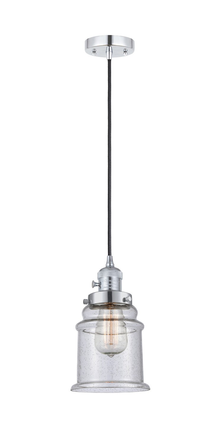 Innovations 201CSW-PC-G184 One Light Mini Pendant, Polished Chrome