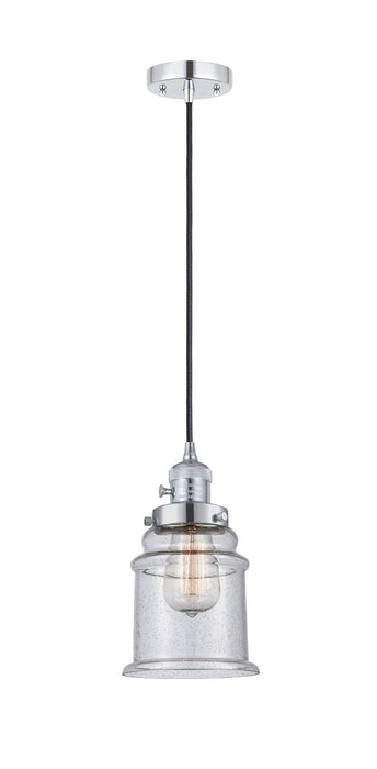 Innovations 201CSW-PC-G184 One Light Mini Pendant, Polished Chrome