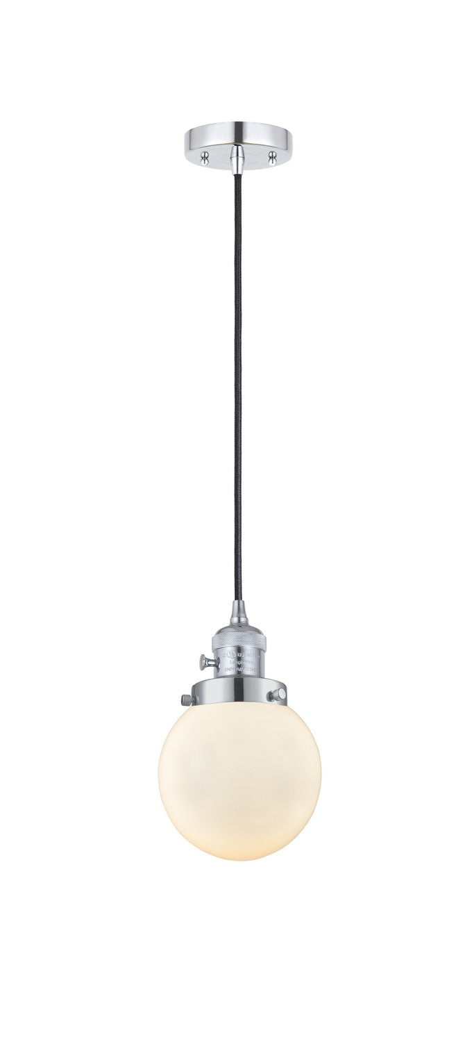 Innovations 201CSW-PC-G201-6 One Light Mini Pendant, Polished Chrome
