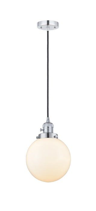 Innovations 201CSW-PC-G201-8 One Light Mini Pendant, Polished Chrome