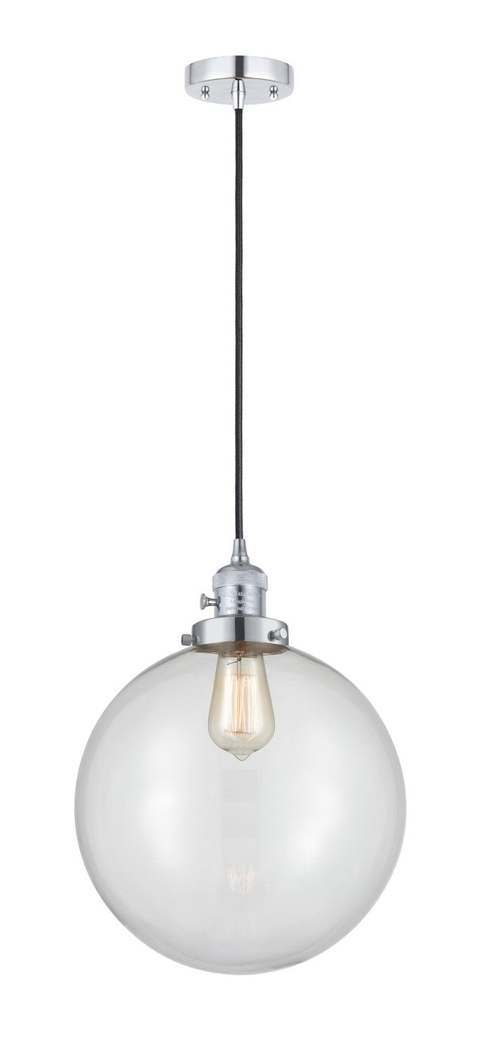Innovations 201CSW-PC-G202-12 One Light Mini Pendant, Polished Chrome