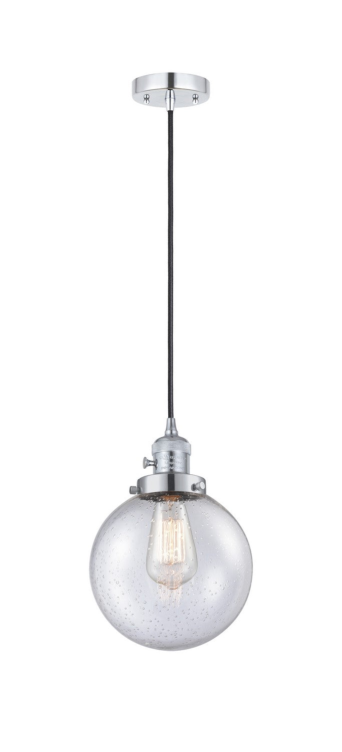 Innovations 201CSW-PC-G204-8 One Light Mini Pendant, Polished Chrome