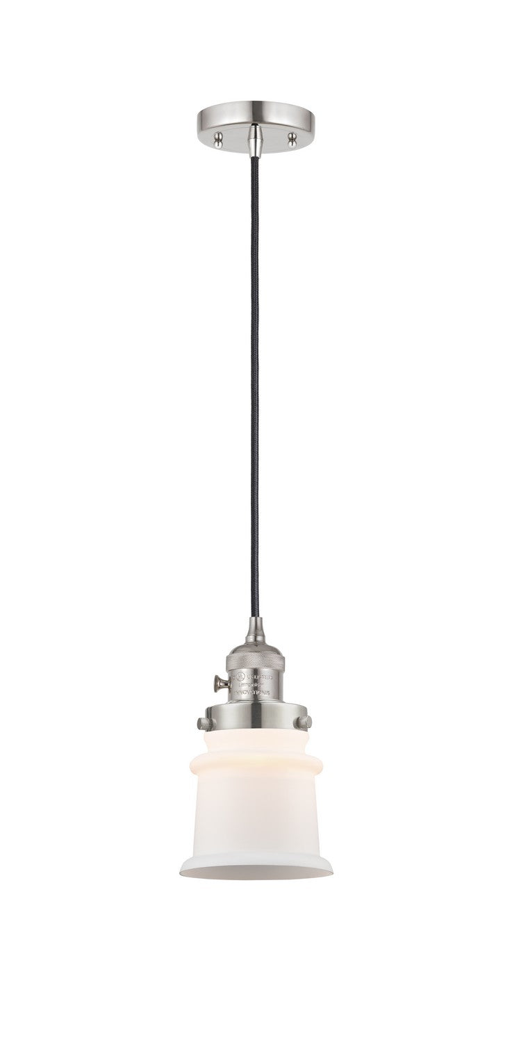 Innovations 201CSW-PN-G181S One Light Mini Pendant, Polished Nickel