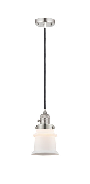 Innovations 201CSW-PN-G181S One Light Mini Pendant, Polished Nickel