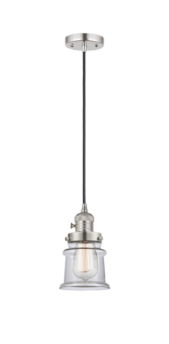 Innovations 201CSW-PN-G182S One Light Mini Pendant, Polished Nickel