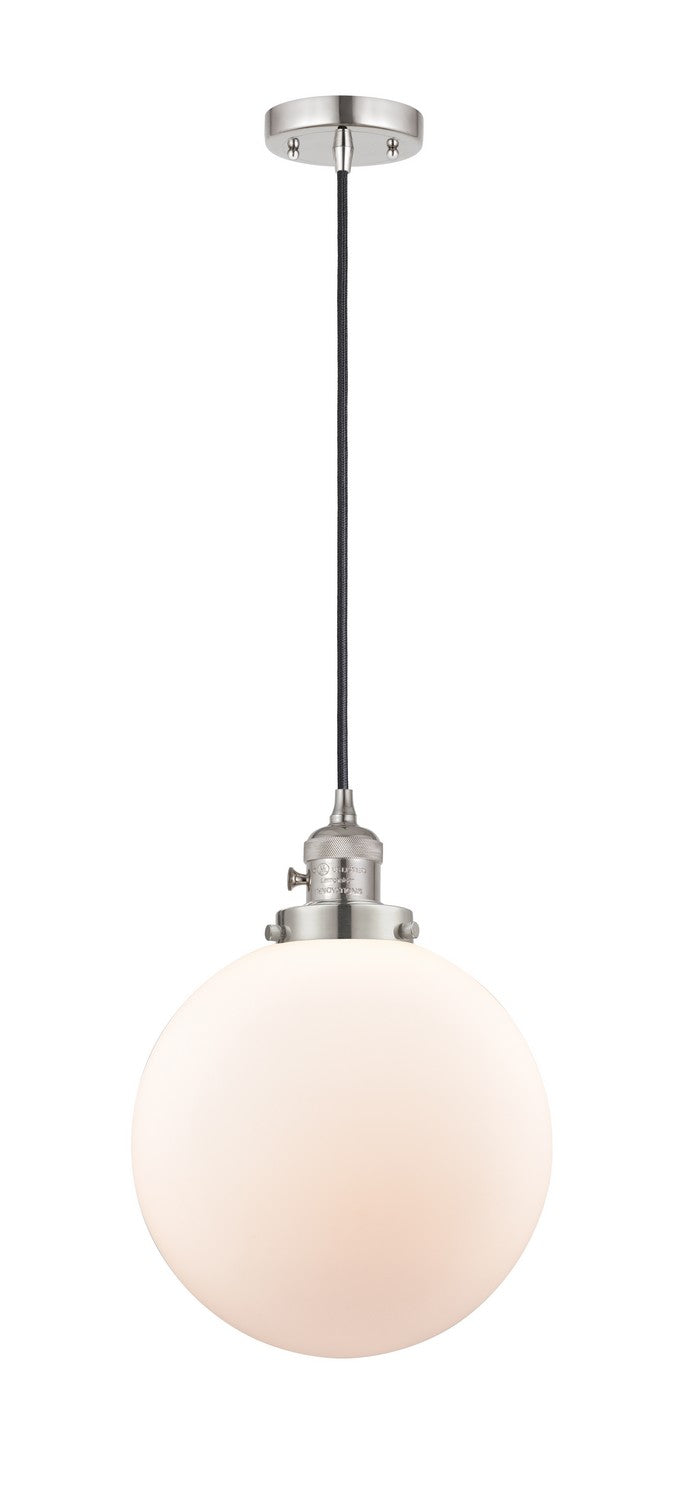 Innovations 201CSW-PN-G201-10 One Light Mini Pendant, Polished Nickel