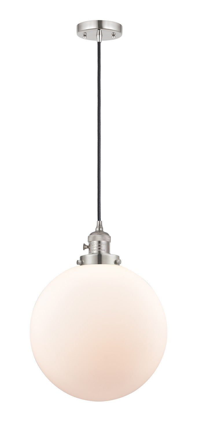 Innovations 201CSW-PN-G201-12 One Light Mini Pendant, Polished Nickel