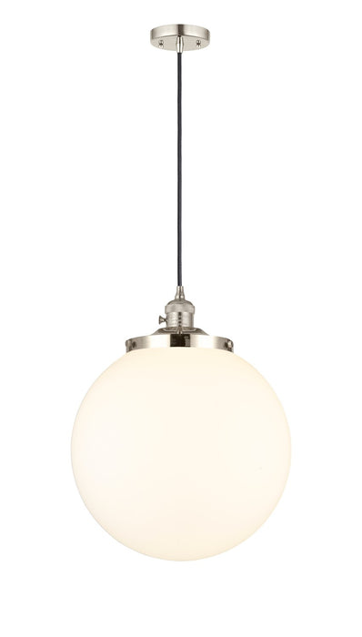 Innovations 201CSW-PN-G201-14 One Light Mini Pendant, Polished Nickel