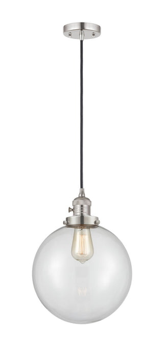 Innovations 201CSW-PN-G202-10 One Light Mini Pendant, Polished Nickel