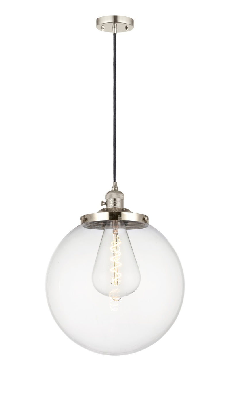 Innovations 201CSW-PN-G202-14 One Light Mini Pendant, Polished Nickel