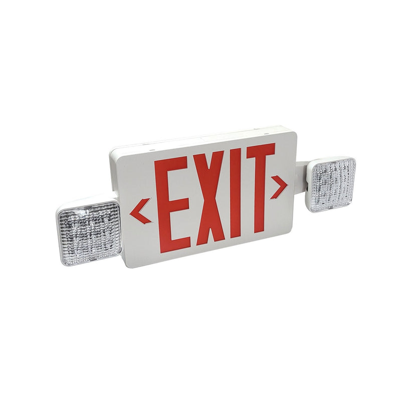 Nora Lighting NEX-712-LED/R LED Exit & Emergency Combo, White