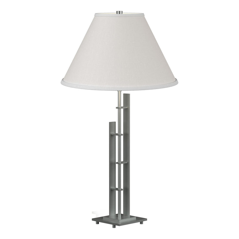 Hubbardton Forge 268421-SKT-82-SF1755 One Light Table Lamp, Vintage Platinum