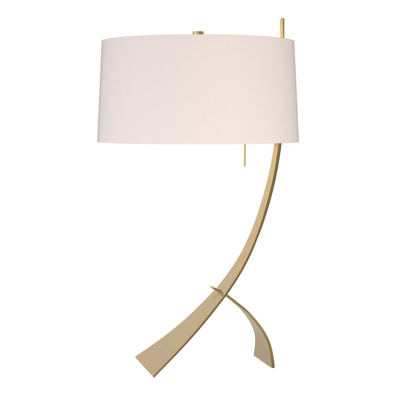 Hubbardton Forge 272666-SKT-86-SE1695 One Light Table Lamp, Modern Brass