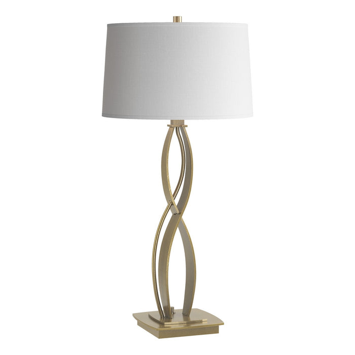 Hubbardton Forge 272686-SKT-86-SF1494 One Light Table Lamp, Modern Brass