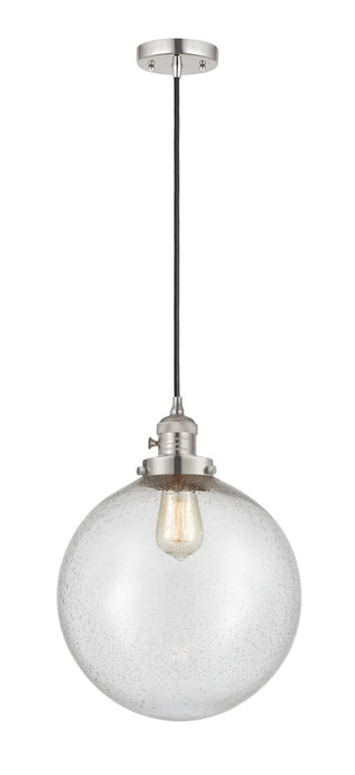 Innovations 201CSW-PN-G204-12 One Light Mini Pendant, Polished Nickel