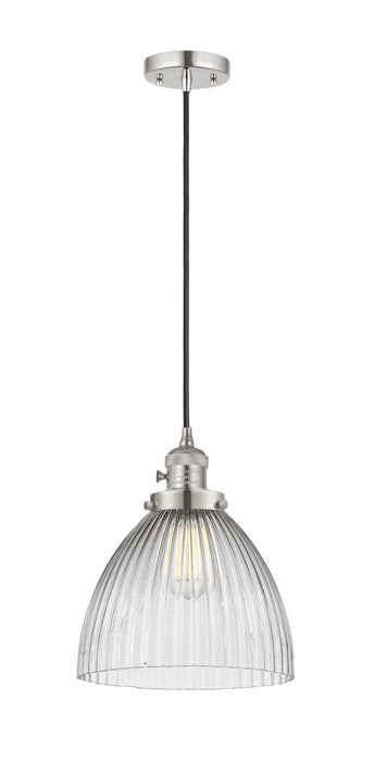 Innovations 201CSW-PN-G222 One Light Mini Pendant, Polished Nickel