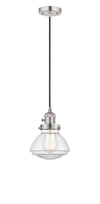 Innovations 201CSW-PN-G322 One Light Mini Pendant, Polished Nickel